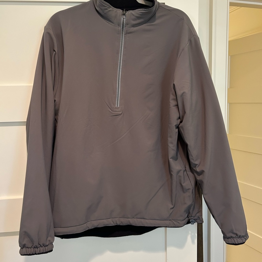 Peer Millar reversible Gray Quarter-Zip Pullover